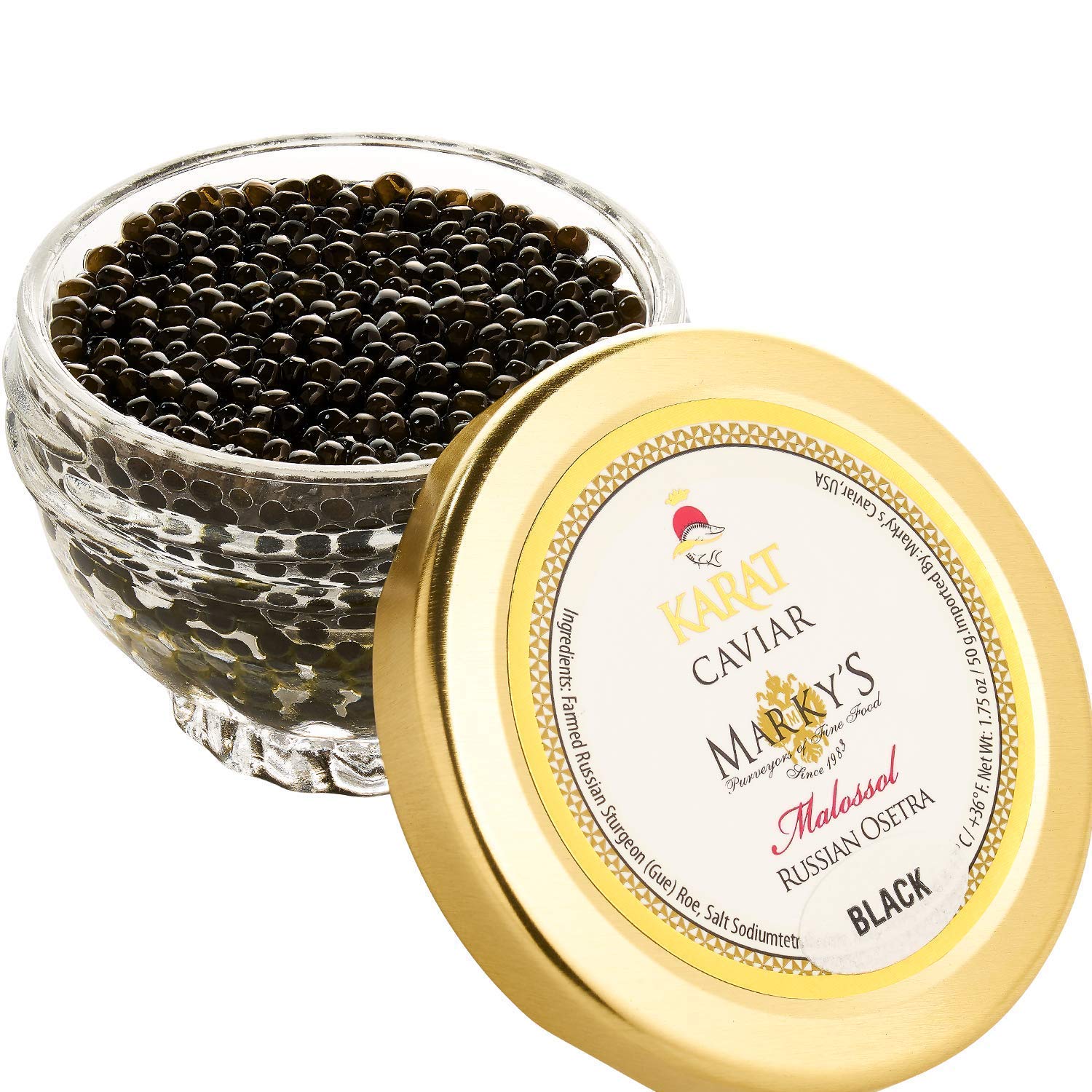 Marky's - Caviar Russian Osetra Karat Black 1oz Jar - Alan's Market